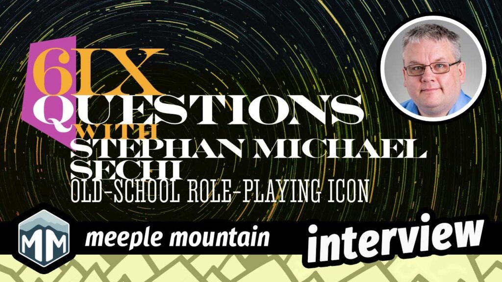 Six Questions with Stephan Michael Sechi — Meeple Mountain